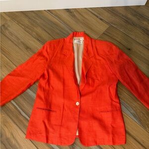 Talbots 100% linen blazer